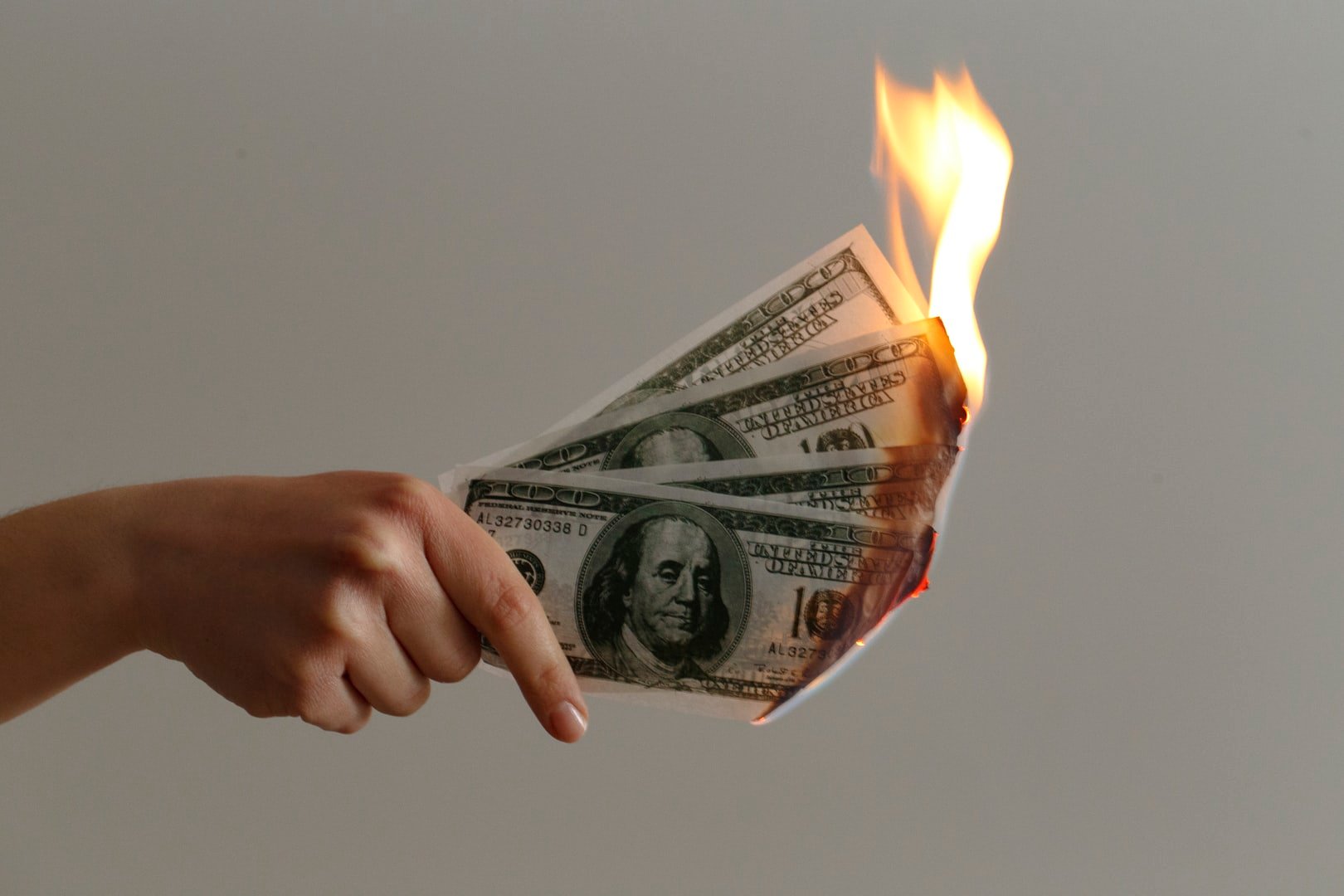 Burning money